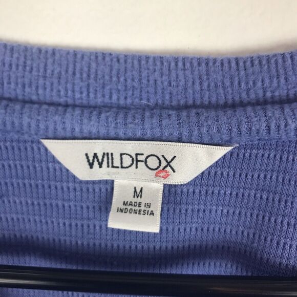 Wildfox Pullover Sweater Womens M Haley Brushed V-Neck Womens Hi Lo Purple Soft - Picture 2 of 7